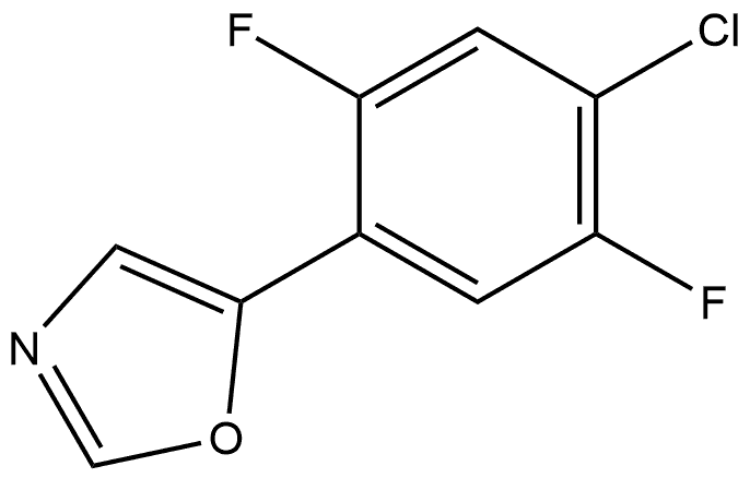 5-(4-Chloro-2,5-difluorophenyl)oxazole Structure