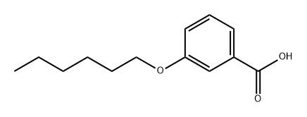 Benzoic acid, 3-(hexyloxy)- Structure