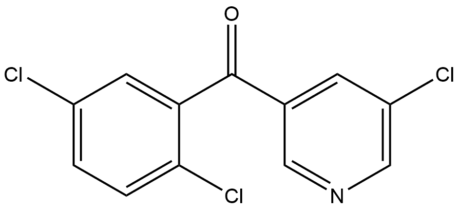 (5-Chloro-3-pyridinyl)(2,5-dichlorophenyl)methanone 구조식 이미지