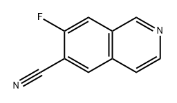 6-Isoquinolinecarbonitrile, 7-fluoro- 구조식 이미지