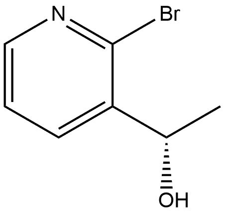 3-Pyridinemethanol, 2-bromo-α-methyl-, (αS)- Structure