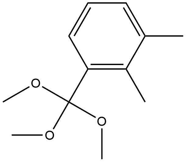 1,2-Dimethyl-3-(trimethoxymethyl)benzene Structure