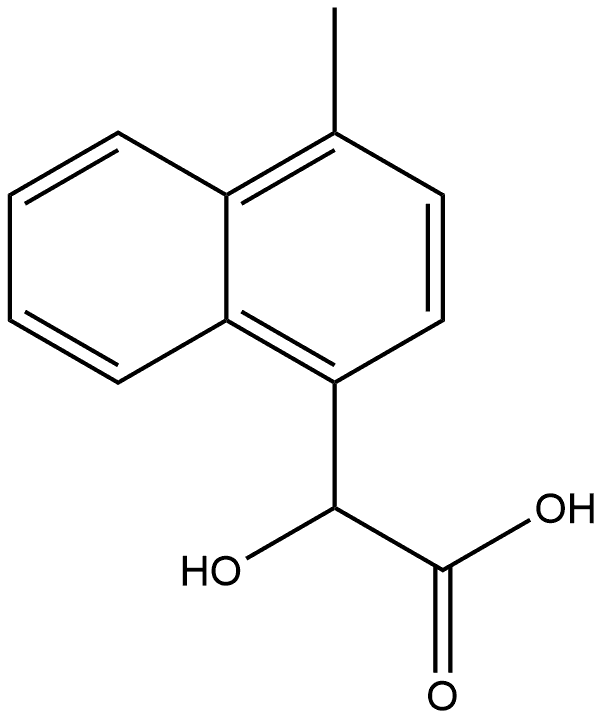 α-Hydroxy-4-methyl-1-naphthaleneacetic acid Structure