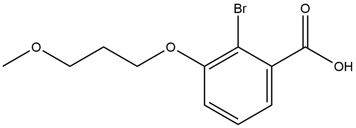 2-Bromo-3-(3-methoxypropoxy)benzoic acid Structure