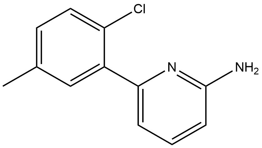 6-(2-Chloro-5-methylphenyl)-2-pyridinamine Structure