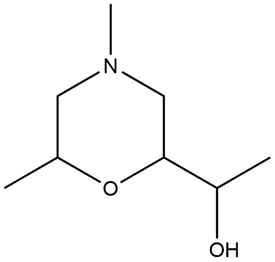 2-Morpholinemethanol, α,4,6-trimethyl Structure