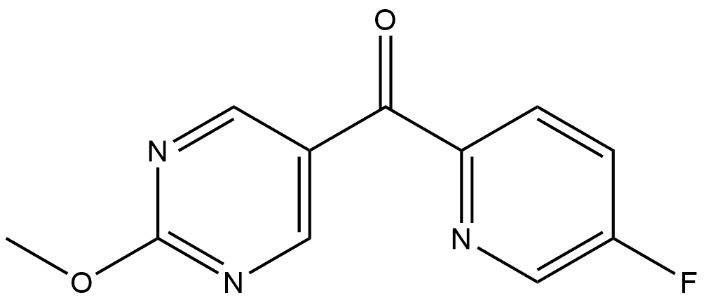 (5-Fluoro-2-pyridinyl)(2-methoxy-5-pyrimidinyl)methanone Structure