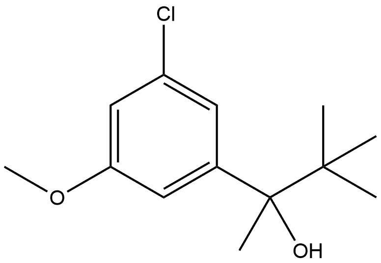 3-Chloro-α-(1,1-dimethylethyl)-5-methoxy-α-methylbenzenemethanol Structure