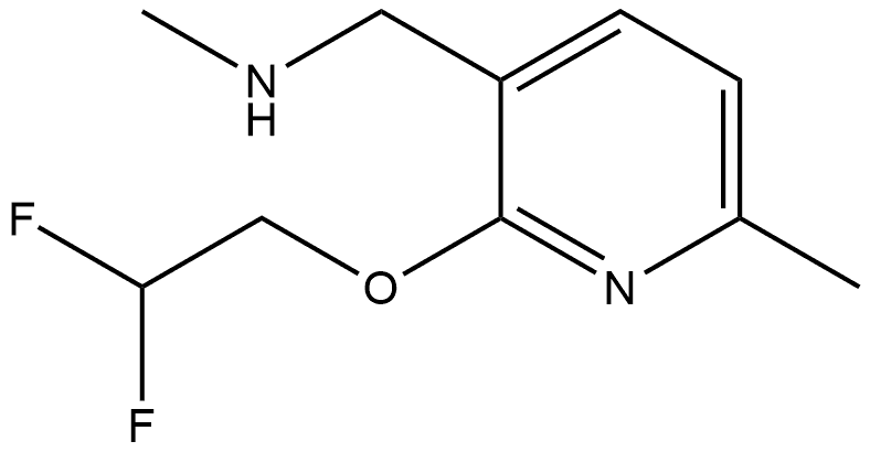 2-(2,2-Difluoroethoxy)-N,6-dimethyl-3-pyridinemethanamine Structure