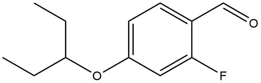 2-fluoro-4-(pentan-3-yloxy)benzaldehyde Structure