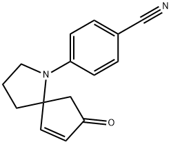 4-(7-Oxo-1-azaspiro[4.4]non-8-en-1-yl)benzonitrile Structure