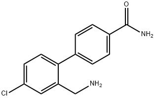 [1,1'-Biphenyl]-4-carboxamide, 2'-(aminomethyl)-4'-chloro- Structure