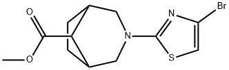 Methyl 3-(4-bromothiazol-2-yl)-3-azabicyclo[3.2.1]octane-8-carboxylate Structure