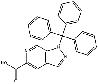 1H-Pyrazolo[3,4-c]pyridine-5-carboxylic acid, 1-(triphenylmethyl)- Structure