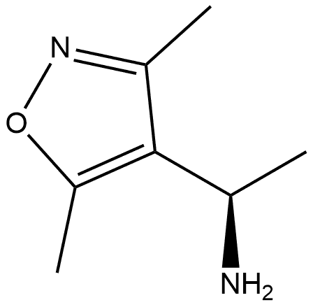 4-Isoxazolemethanamine, α,3,5-trimethyl-, (αR)- Structure