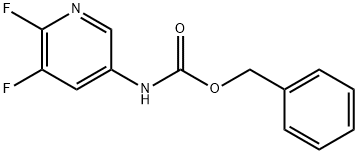 Benzyl (5,6-difluoropyridin-3-yl)carbamate 구조식 이미지