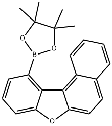 Benzo[b]naphtho[1,2-d]furan, 11-(4,4,5,5-tetramethyl-1,3,2-dioxaborolan-2-yl)- Structure