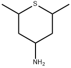 2,6-dimethylthian-4-amine hydrochloride, Mixture of diastereomers Structure