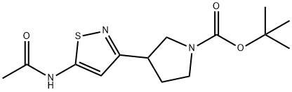 Tert-butyl 3-(5-acetamido-1,2-thiazol-3-yl)pyrrolidine-1-carboxylate Structure