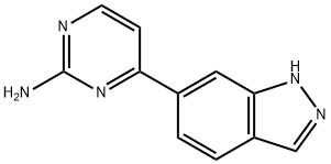 2-Pyrimidinamine, 4-(1H-indazol-6-yl)- Structure