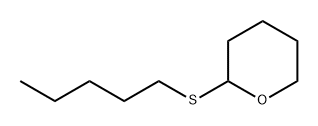 2H-Pyran, tetrahydro-2-(pentylthio)- 구조식 이미지