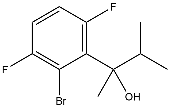 2-Bromo-3,6-difluoro-α-methyl-α-(1-methylethyl)benzenemethanol Structure