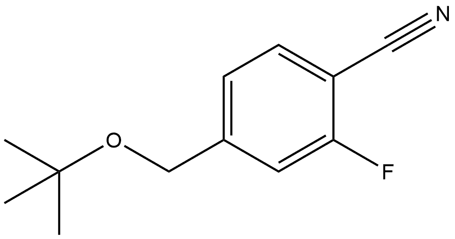 4-[(1,1-Dimethylethoxy)methyl]-2-fluorobenzonitrile Structure