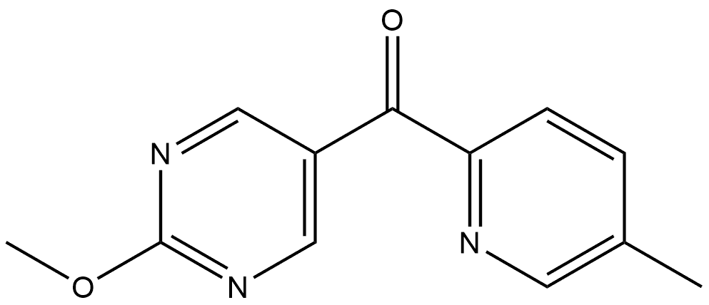 (2-Methoxy-5-pyrimidinyl)(5-methyl-2-pyridinyl)methanone Structure