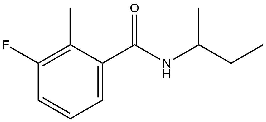 3-Fluoro-2-methyl-N-(1-methylpropyl)benzamide Structure