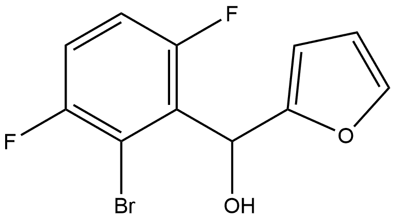 (2-bromo-3,6-difluorophenyl)(furan-2-yl)methanol Structure