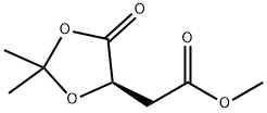 1,3-Dioxolane-4-acetic acid, 2,2-dimethyl-5-oxo-, methyl ester, (4R)- Structure