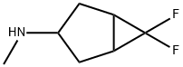 Bicyclo[3.1.0]hexan-3-amine, 6,6-difluoro-N-methyl- Structure