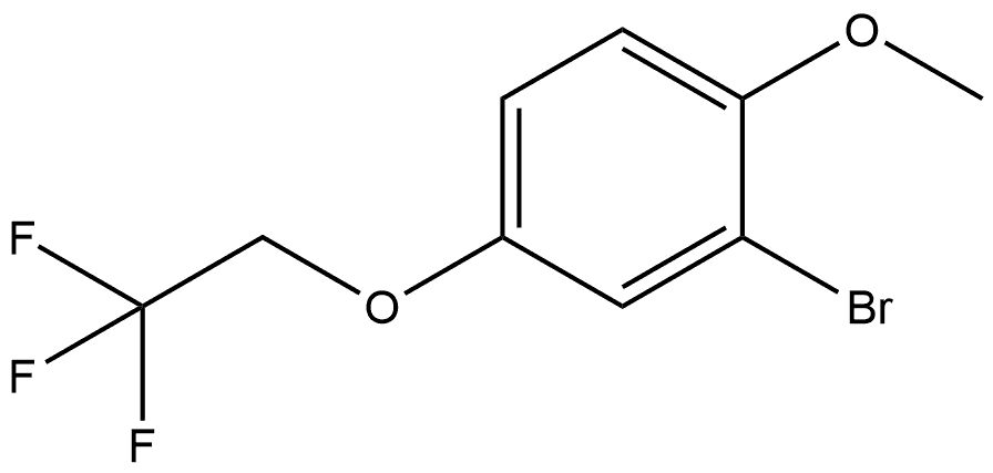 2-Bromo-1-methoxy-4-(2,2,2-trifluoroethoxy)benzene 구조식 이미지