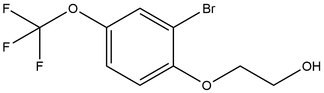 2-[2-Bromo-4-(trifluoromethoxy)phenoxy]ethanol Structure