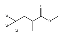 Butanoic acid, 4,4,4-trichloro-2-methyl-, methyl ester Structure