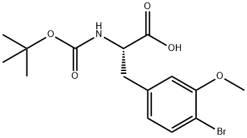 L-Phenylalanine, 4-bromo-N-[(1,1-dimethylethoxy)carbonyl]-3-methoxy- Structure