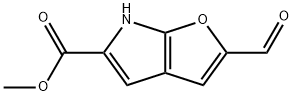 6H-Furo[2,3-b]pyrrole-5-carboxylic acid, 2-formyl-, methyl ester Structure