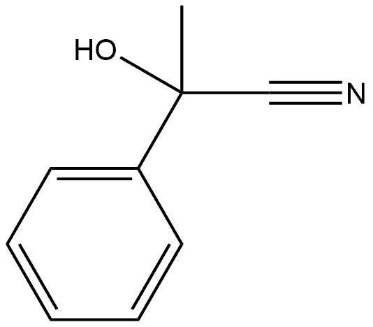 Benzeneacetonitrile, α-hydroxy-α-methyl- Structure