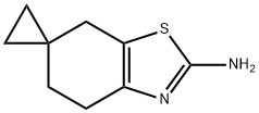 Spiro[benzothiazole-6(5H),1'-cyclopropan]-2-amine, 4,7-dihydro- Structure