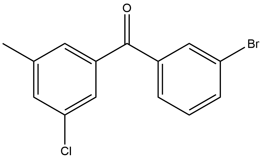 Methanone, (3-bromophenyl)(3-chloro-5-methylphenyl)- Structure