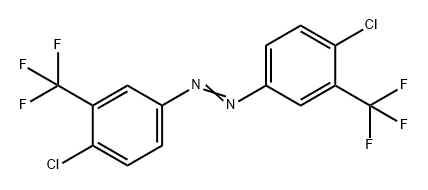 Diazene, 1,2-bis[4-chloro-3-(trifluoromethyl)phenyl]- Structure