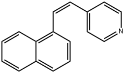 Pyridine, 4-[(1Z)-2-(1-naphthalenyl)ethenyl]- Structure