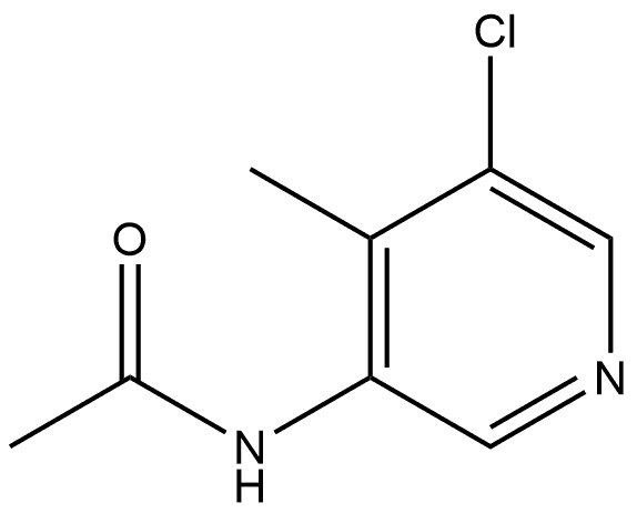 N-(5-Chloro-4-methyl-3-pyridinyl)acetamide Structure