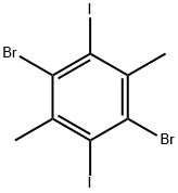 Benzene, 1,4-dibromo-2,5-diiodo-3,6-dimethyl- Structure