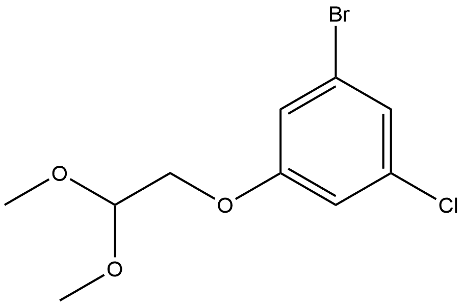 1-Bromo-3-chloro-5-(2,2-dimethoxyethoxy)benzene Structure