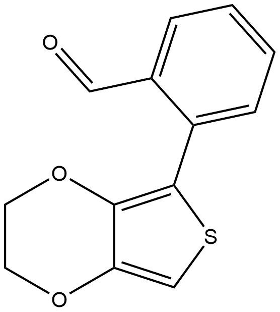 2-(2,3-Dihydrothieno[3,4-b]-1,4-dioxin-5-yl)benzaldehyde Structure