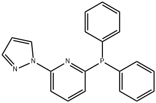 Pyridine, 2-(diphenylphosphino)-6-(1H-pyrazol-1-yl)- Structure
