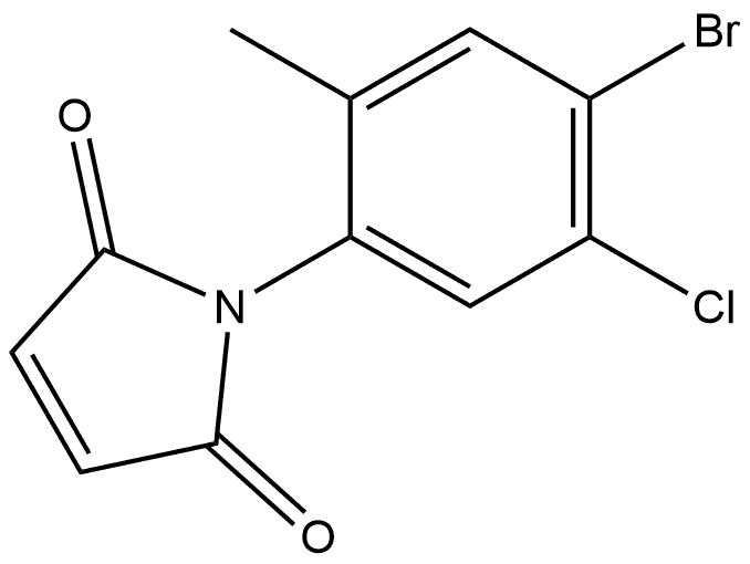 1-(4-Bromo-5-chloro-2-methylphenyl)-1H-pyrrole-2,5-dione Structure