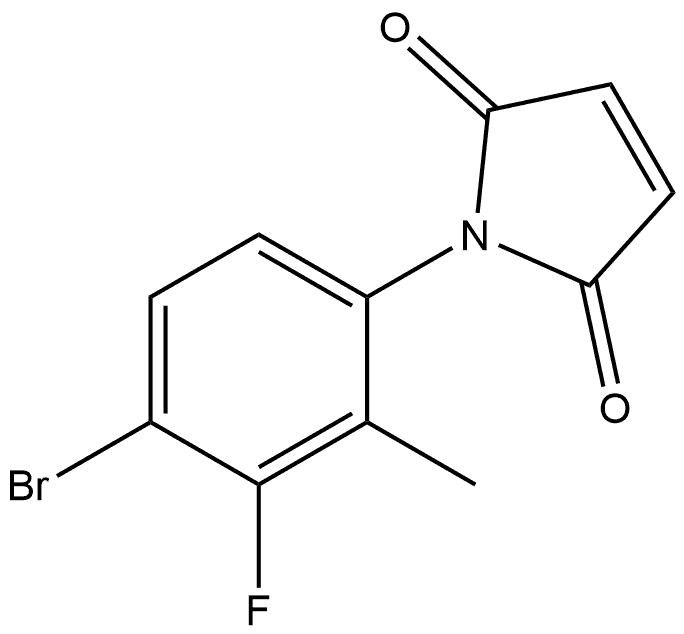 1-(4-Bromo-3-fluoro-2-methylphenyl)-1H-pyrrole-2,5-dione Structure