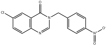 4(3H)-Quinazolinone, 6-chloro-3-[(4-nitrophenyl)methyl]- Structure